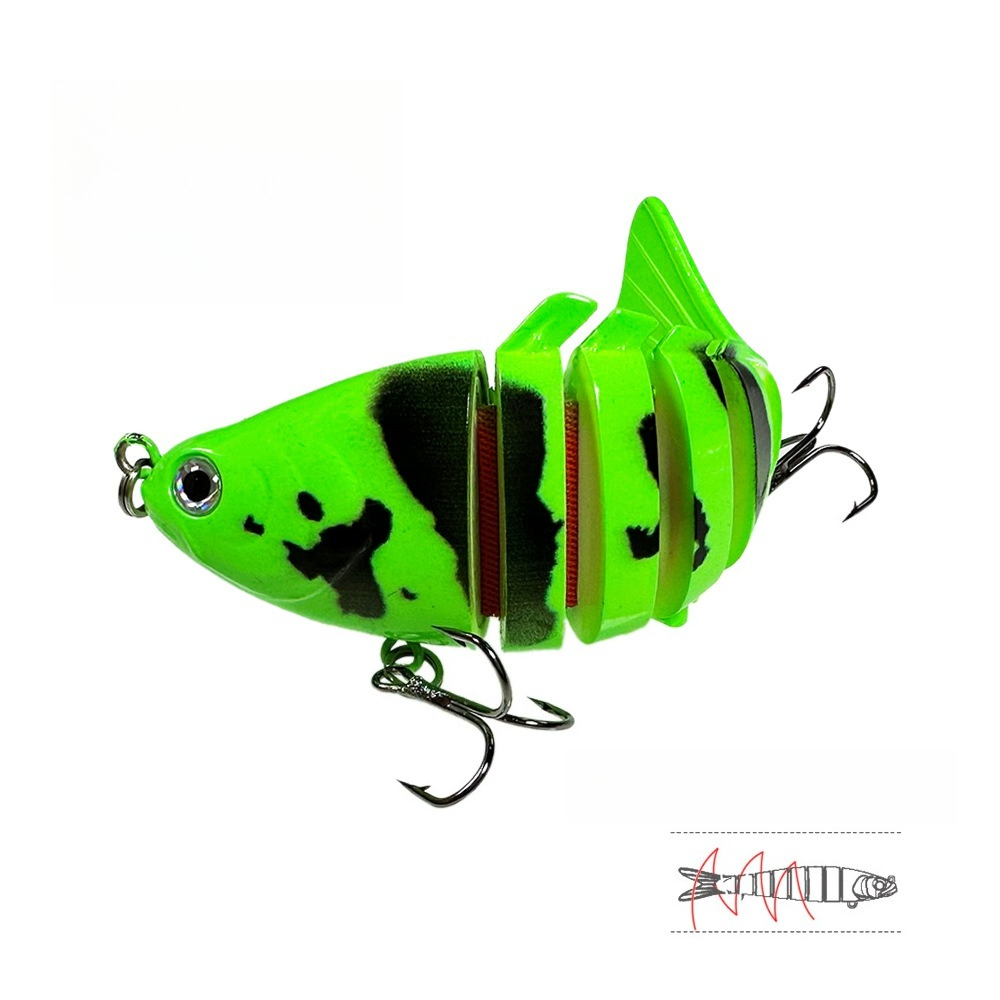 Leurre dur multi-segments, 10c - Fishing Lure Popper avis et prix
